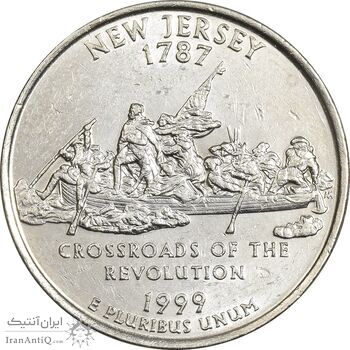 سکه کوارتر دلار 1999D ایالتی (نیوجرسی) - MS61 - آمریکا