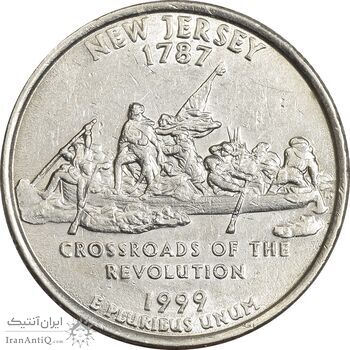 سکه کوارتر دلار 1999P ایالتی (نیوجرسی) - MS61 - آمریکا