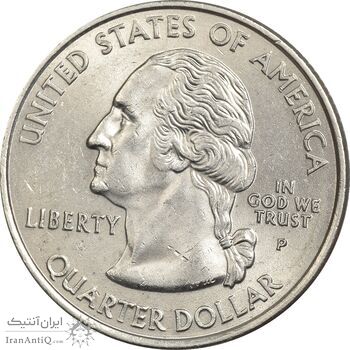 سکه کوارتر دلار 2002P ایالتی (ایندیانا) - MS62 - آمریکا