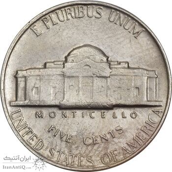 سکه نیکل 5 سنت 1964 جفرسون - EF40 - آمریکا