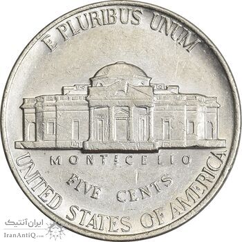 سکه نیکل 5 سنت 1994D جفرسون - EF45 - آمریکا