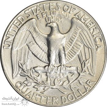 سکه کوارتر دلار 1990P واشنگتن - EF40 - آمریکا