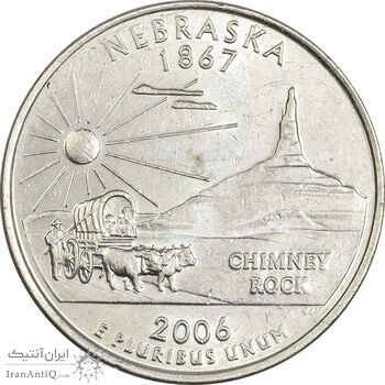 سکه کوارتر دلار 2006D ایالتی (نبراسکا) - AU58 - آمریکا