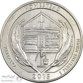 سکه کوارتر دلار 2015D (بنای یادبود ملی هومستد) - MS61 - آمریکا