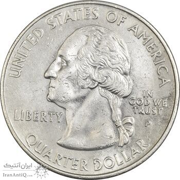 سکه کوارتر دلار 2001P ایالتی (کارولینای شمالی) - AU55 - آمریکا