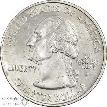 سکه کوارتر دلار 2001P ایالتی (کارولینای شمالی) - AU50 - آمریکا