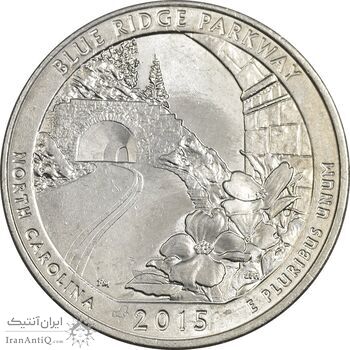 سکه کوارتر دلار 2015D (پارک وی بلو ریج) - AU58 - آمریکا سکه کوارتر دلار 2015D (پارک وی بلو ریج) - AU58 - آمریکا