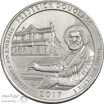 سکه کوارتر دلار 2017P فردریک داگلاس - AU55 - آمریکا سکه کوارتر دلار 2017P فردریک داگلاس - AU55 - آمریکا