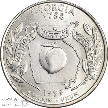 سکه کوارتر دلار 1999D ایالتی (جورجیا) - MS63 - آمریکا
