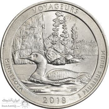 سکه کوارتر دلار 2018P (پارک ملی ویاجورز) - MS62 - آمریکا سکه کوارتر دلار 2018P (پارک ملی ویاجورز) - MS62 - آمریکا