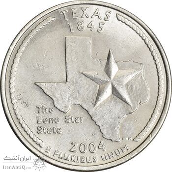 سکه کوارتر دلار 2004P ایالتی (تگزاس) - AU55 - آمریکا
