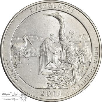 سکه کوارتر دلار 2014P (پارک ملی اورگلیدز) - AU55 - آمریکا