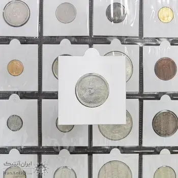 سکه 2000 دینار 1337 جلوس - EF45 - احمد شاه