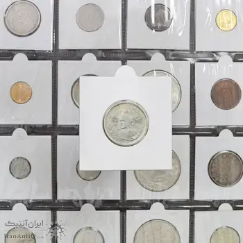 سکه 1000 دینار 1337 جلوس - AU58 - احمد شاه