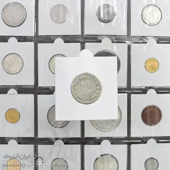 سکه 1000 دینار 1322 خطی - 1333 ارور تاریخ - VF25 - مظفرالدین شاه