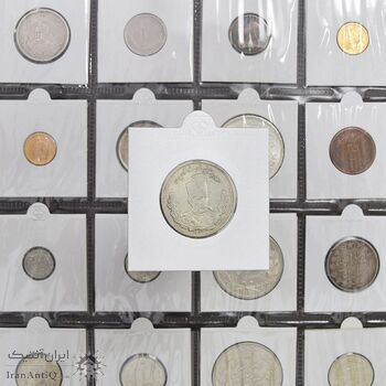 سکه 1000 دینار 1323 تصویری - EF40 - مظفرالدین شاه