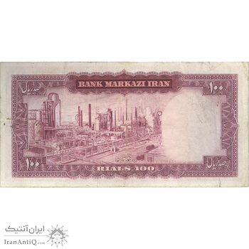 اسکناس 100 ریال (هویدا - سمیعی) - تک - VF30 - محمد رضا شاه