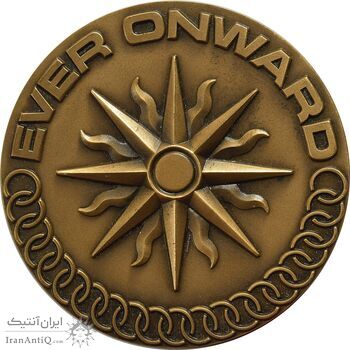 مدال یادبود بازی های آسیایی تهران 1353 (جعبه فابریک) - MS62 - محمد رضا شاه