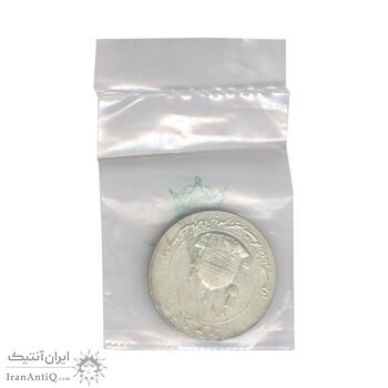 مدال یادبود میلاد امام رضا (ع) 1354 (گنبد) بزرگ با پک فابریک - UNC - محمد رضا شاه