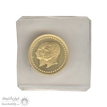 مدال طلا 2.5 گرمی بانک ملی (با پلمپ فابریک) - PF66 - محمد رضا شاه