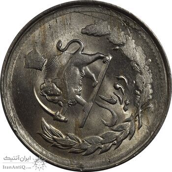 سکه 2 ریال 1333 مصدقی - ارور چرخش 70 درجه - MS61 - محمد رضا شاه