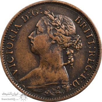 سکه 1 فارتینگ 1886 ویکتوریا - EF40 - انگلستان