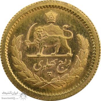 سکه طلا ربع پهلوی آریامهر 1354 - MS64 - محمد رضا شاه