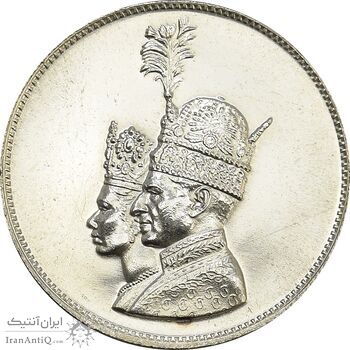 مدال یادبود نقره جشن تاجگذاری 1346 - MS64 - محمد رضا شاه مدال یادبود نقره جشن تاجگذاری 1346 - MS64 - محمد رضا شاه