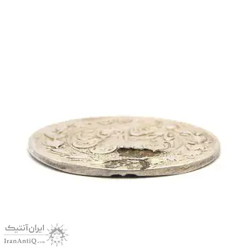 سکه 1000 دینار (طهران بالا) 1297 و 1296 - دو تاریخ - VF - ناصرالدین شاه