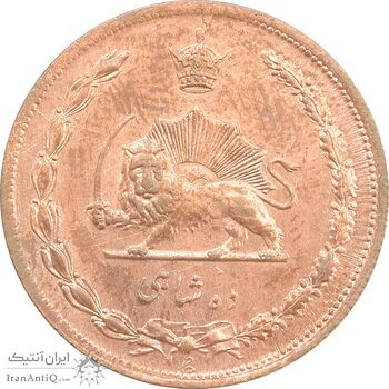 سکه 10 شاهی 1314 (شبیه به 1214) - MS63 - رضا شاه