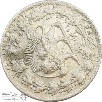 سکه 2000 دینار 1306 صاحبقران (چرخش 100 درجه) - MS63 - ناصرالدین شاه