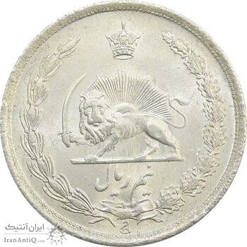 سکه نیم ریال 1315 - 5 تاریخ ضخیم - UNC - رضا شاه