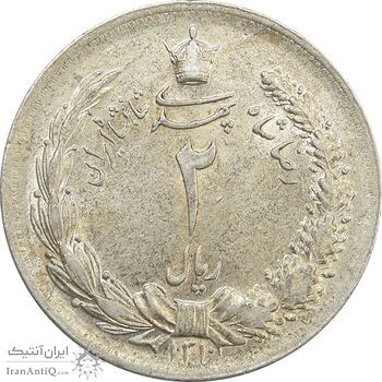 سکه 2 ریال 1310 - MS62 - رضا شاه