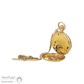ساعت جیبی طلا برند waltham