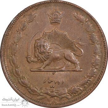 سکه 10 دینار 1314 مس - AU58 - رضا شاه سکه 10 دینار 1314 مس - AU58 - رضا شاه