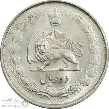 سکه 10 ریال 1324 - MS63 - محمد رضا شاه