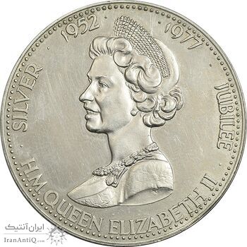 مدال 25 سال از سلطنت ملکه الیزابت دوم 1977 - AU58 - انگلستان مدال 25 سال از سلطنت ملکه الیزابت دوم 1977 - AU58 - انگلستان