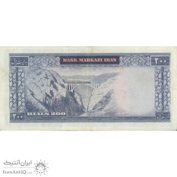 اسکناس 200 ریال (بهنیا - سمیعی) - تک - VF30 - محمد رضا شاه