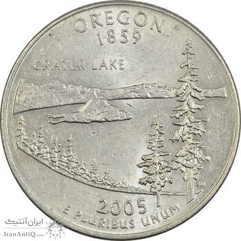 سکه کوارتر دلار 2005P ایالتی (اورگن) - AU58 - آمریکا سکه کوارتر دلار 2005P ایالتی (اورگن) - AU58 - آمریکا
