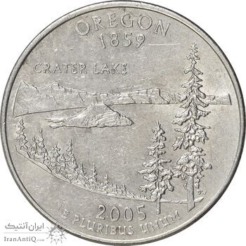 سکه کوارتر دلار 2005D ایالتی (اورگن) - AU55 - آمریکا
