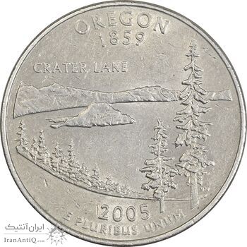 سکه کوارتر دلار 2005D ایالتی (اورگن) - AU50 - آمریکا