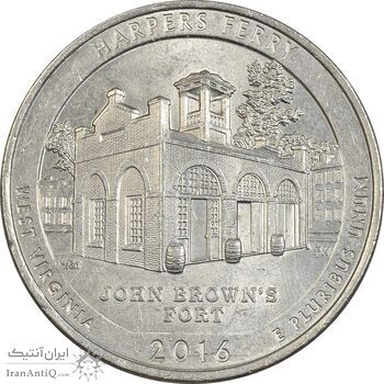 سکه کوارتر دلار 2016P (پارک ملی تاریخی هارپرز فری) - AU50 - آمریکا