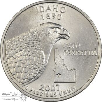 سکه کوارتر دلار 2007P ایالتی (آیداهو) - MS63 - آمریکا