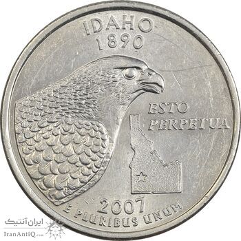 سکه کوارتر دلار 2007P ایالتی (آیداهو) - MS62 - آمریکا