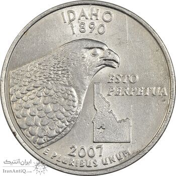 سکه کوارتر دلار 2007D ایالتی (آیداهو) - MS62 - آمریکا