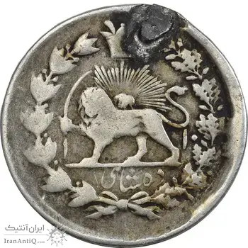 سکه 10 شاهی 1310 (قالب اشتباه) - VF - مظفرالدین شاه