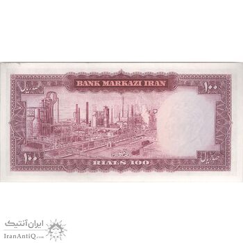 اسکناس 100 ریال 1342 - تک - UNC63 - محمد رضا شاه