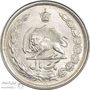 سکه 1 ریال 1348 - MS62 - محمد رضا شاه سکه 1 ریال 1348 - MS62 - محمد رضا شاه