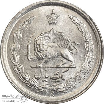 سکه 1 ریال 1350 خطی - MS63 - محمد رضا شاه