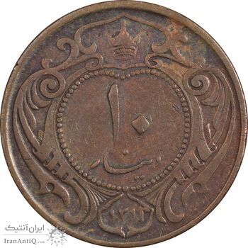 سکه 10 دینار 1314 مس - VF30 - رضا شاه سکه 10 دینار 1314 مس - VF30 - رضا شاه